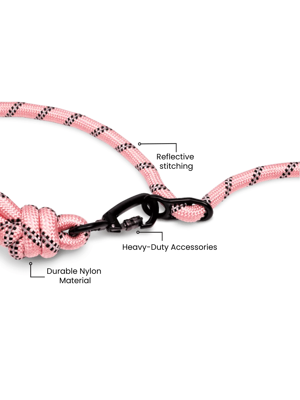 Pastel Pink Running Hands-Free Dog Leash - Image 8
